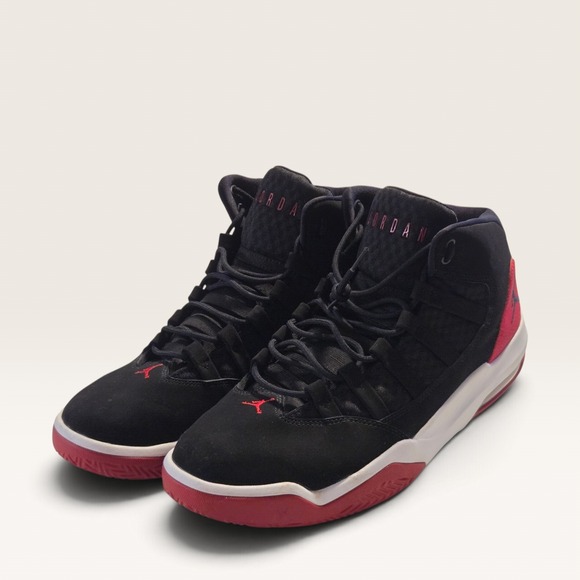 Jordan Max Aura 4 Mens Basketball Shoes Black University Red No Insole Size 12 main image 4